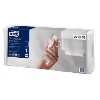 Tork Advanced H3 Z-locījuma roku dvieļi 2-kārtu balti (290258) – 3750 dvieļi