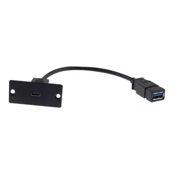 Kramer Electronics WU-CA(B) USB-C caurlaides ieliktnis, melns 80-00026499