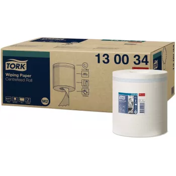 Tork Premium M2 centrālās padeves tīrīšanas papīra ruļļi, balti, 1 kārta, 471 loksne, 6 ruļļi (130034)