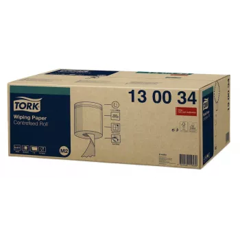 Tork Premium M2 centrālās padeves tīrīšanas papīra ruļļi, balti, 1 kārta, 471 loksne, 6 ruļļi (130034)