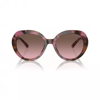 Michael Kors MK2214U39989T sieviešu kvadrātveida acetāta saulesbrilles, tumši bruņurupuču rāmis, brūnas gradienta lēcas, 56mm