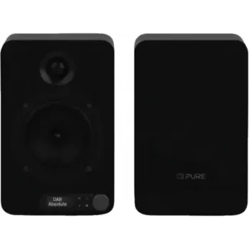 Pure Acoustics Pure Classic Active melnais EU/UK sistēmas radio ar DAB/DAB+/FM, Bluetooth un tālvadības pulti (254590)
