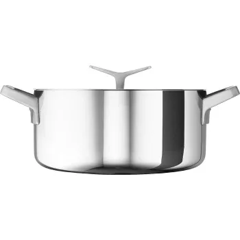 Electrolux E9KLSA11 kastrolis ar vāku, 3 L, apaļš, hromēts