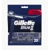 Gillette Blue II vienreizlietojamie skuvekļi vīriešiem, 20 gab., divas asmeņu plāksnītes ar Lubrastrip 7702018466757