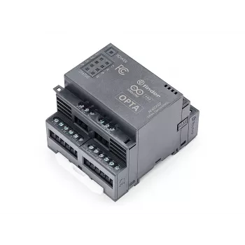 Arduino Opta Analogās paplašināšanas modulis AFX00007 - 4 konfigurējami analogie ieejas signāli, 2 analogie izejas signāli, 12-24 VDC, DIN sliede