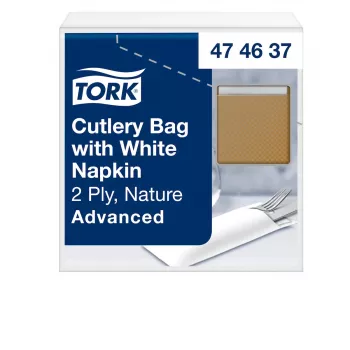 TORK 100 galda piederumu kabatiņas brūnas 6,0 x 19,5 cm (474637)
