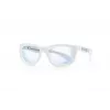 SHADEZ Blue Light White Teeny bērnu zilās gaismas bloķējošas brilles, 7-16 gadi