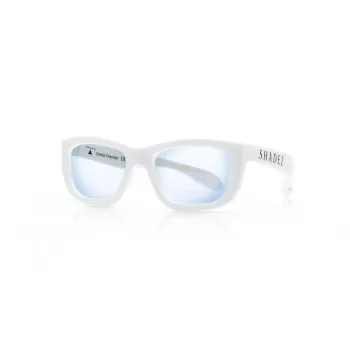 SHADEZ Blue Light White Teeny bērnu zilās gaismas bloķējošas brilles, 7-16 gadi