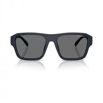 Armani Exchange vīriešu saulesbrilles AX4154SU-56, taisnstūra formas, melns rāmis, pelēkas lēcas, 56mm