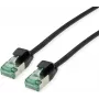 ROLINE RM U/FTP savienojuma kabelis Cat.6A/Class EA SLIM melns 2m - FTP 21.45.3355