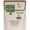 Evergreen polistirola loksne 300 mm x 150 mm x 0,13 mm, balta, 3 gab. iepakojumā (9009)