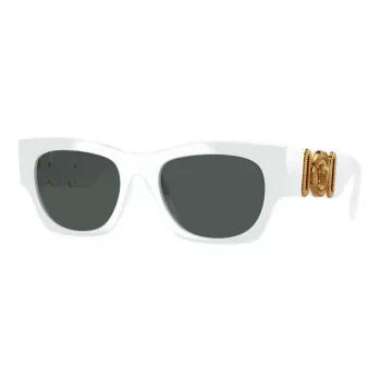 Versace VE4479U31487 sieviešu kaķa acs saulesbrilles, melns rāmis, pelēkas lēcas, 52mm