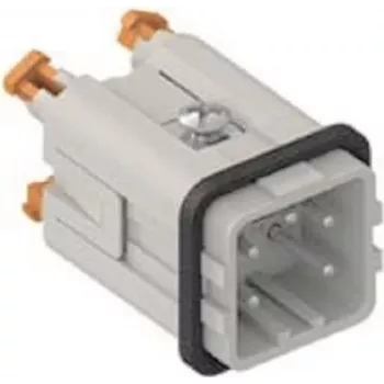 ILME CKSHM04 SQUICH vīrišķais ieliktnis 4P+PE 10A 400V sudraba kontakti izmērs 21.21