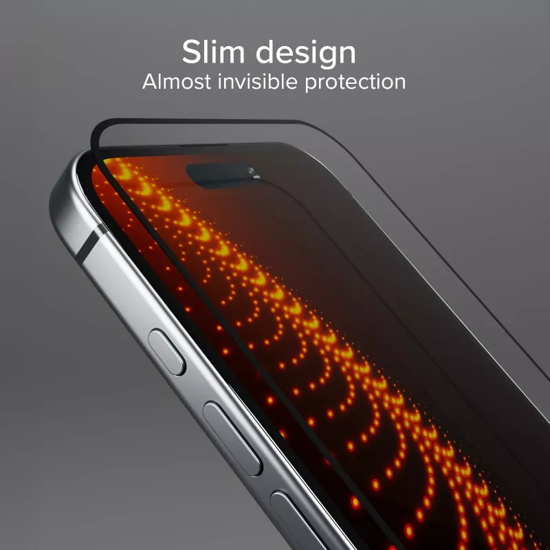 SBS Mobile rūdīta stikla ekrāna aizsargplēve Apple iPhone 16 / iPhone 15 / iPhone 15 Pro - 9H cietība, pret skrāpējumiem, oleofobā, bez burbuļiem, 1 iepakojums TED3OSCRGLIP1661