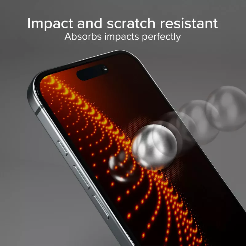 SBS Mobile rūdīta stikla ekrāna aizsargplēve Apple iPhone 16 / iPhone 15 / iPhone 15 Pro - 9H cietība, pret skrāpējumiem, oleofobā, bez burbuļiem, 1 iepakojums TED3OSCRGLIP1661