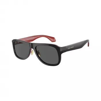 Giorgio Armani vīriešu kvadrātveida saulesbrilles AR8209 6069B1 matēts melns tumši pelēks 54mm