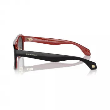Giorgio Armani vīriešu kvadrātveida saulesbrilles AR8209 6069B1 matēts melns tumši pelēks 54mm