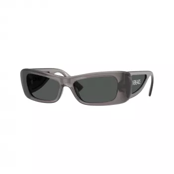 Versace sieviešu saulesbrilles VE4481-550287 Cat Eye, caurspīdīgi pelēks rāmis, tumši pelēkas lēcas, 54mm