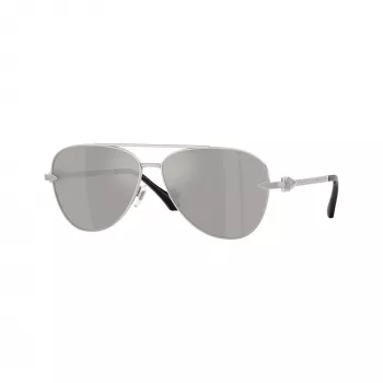 Versace VE2283-10006G vīriešu aviatora saulesbrilles melnas/pelēkas spoguļa 61mm