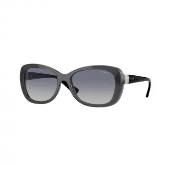 Vogue VO2943SB31324 sieviešu kaķa acu saulesbrilles, caurspīdīgi rozā rāmis, rozā spoguļa lēcas, 55mm