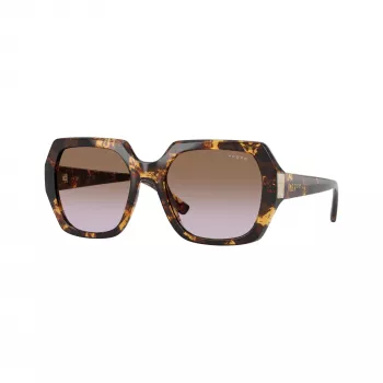 VOGUE sieviešu kaķa acs saulesbrilles VO5612SB31796, caurspīdīgi rozā rāmis, tumši pelēkas lēcas, 55mm