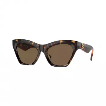 Burberry BE4420U300273 sieviešu kvadrātveida saulesbrilles, tumši havannas rāmis, brūnas gradienta lēcas, 55mm