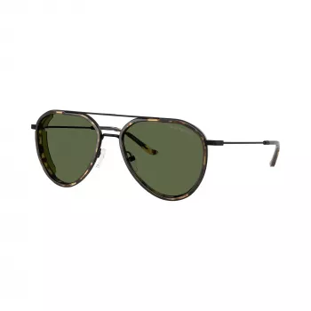 Emporio Armani vīriešu taisnstūra saulesbrilles EA2163-300171 melnas/pelēkas 56mm