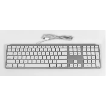 Matias Vadu USB-C klaviatūra Mac datoram - Sudraba - ASV versija (FK316CS)