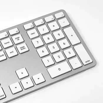 Matias Vadu USB-C klaviatūra Mac datoram - Sudraba - ASV versija (FK316CS)