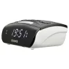 AIWA CR-15 digitālais FM pulksteņa radio ar diviem modinātājiem, LED displeju, miega taimeri - melns