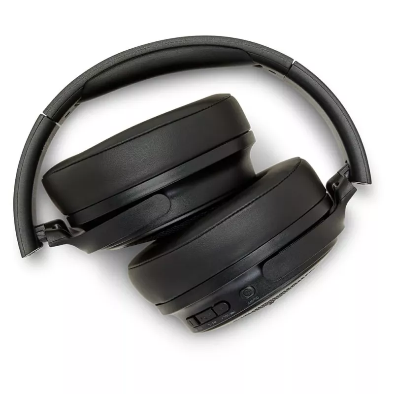 AIWA HST-250BT/BK bezvadu austiņas ar HyperBass, Bluetooth 5.0, IPX4, melnas