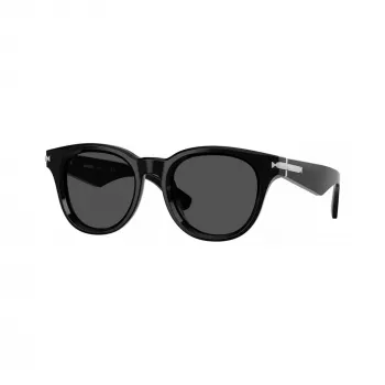 Burberry BE4439F300187 vīriešu kvadrātveida acetāta saulesbrilles, melnas/tumši pelēkas, 51-21-145 mm