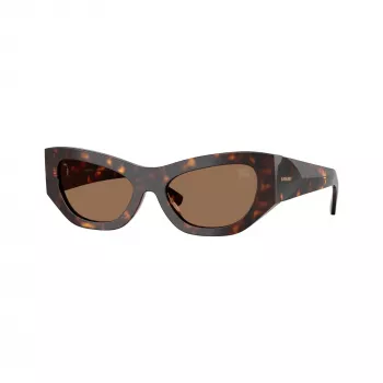 Burberry BE4450U300273 sieviešu kvadrātveida saulesbrilles, tumši havannas rāmis, brūnas gradienta lēcas, 54-19-140 mm