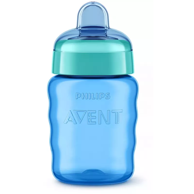 Philips AVENT Easy Sip mācību krūzīte, 9M+, 260 ml, silikona snīpis, zila
