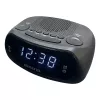 AIWA CR-09J FM pulksteņradio ar diviem modinātājiem, LED displejs, melns