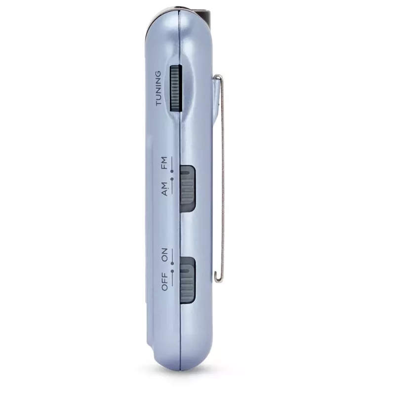 AIWA R-22SL pārnēsājams AM/FM kabatas radio ar austiņām, pelēks