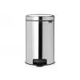 Brabantia NewIcon 12L pedāļa atkritumu tvertne, Brilliant Steel