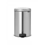 Brabantia NewIcon 20L pedāļa atkritumu tvertne, matēts tērauds