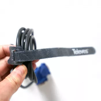 Televes KBL āķa un cilpas kabeļu saites, 10 gab., melnas, 15 mm x 250 mm 200102