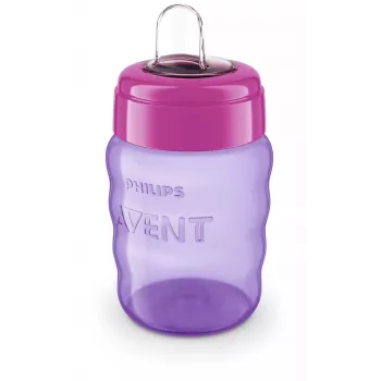 Philips AVENT Easy Sip treniņkrūze 9m+ 260ml silikona snīpis rozā