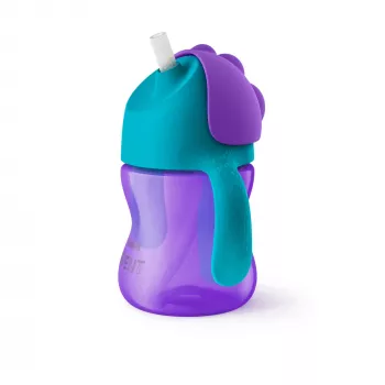Philips Avent Bendy Straw Cup 200 ml, 9m+, Purpura