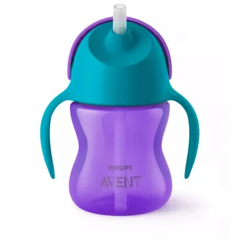 Philips Avent Bendy Straw Cup 200 ml, 9m+, Purpura