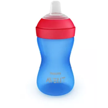 Philips Avent My Grippy mācību krūzīte ar mīkstu snīpi 300ml, 9M+, zila