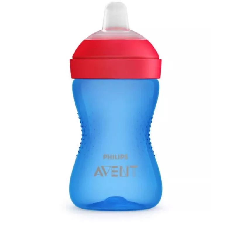 Philips Avent My Grippy mācību krūzīte ar mīkstu snīpi 300ml, 9M+, zila