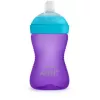 Philips AVENT My Grippy mīkstā snīpja treniņkrūze 300 ml, 9m+, purpura