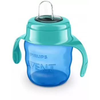 Philips AVENT Easy Sip treniņkrūze ar rokturiem, 6M+, 200ml, silikona snīpis, zaļa