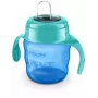 Philips AVENT Easy Sip treniņkrūze ar rokturiem, 6M+, 200ml, silikona snīpis, zaļa