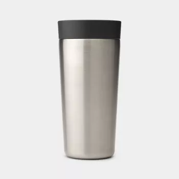 BRABANTIA Make & Take termoss krūze, 0,36 L, tumši pelēka