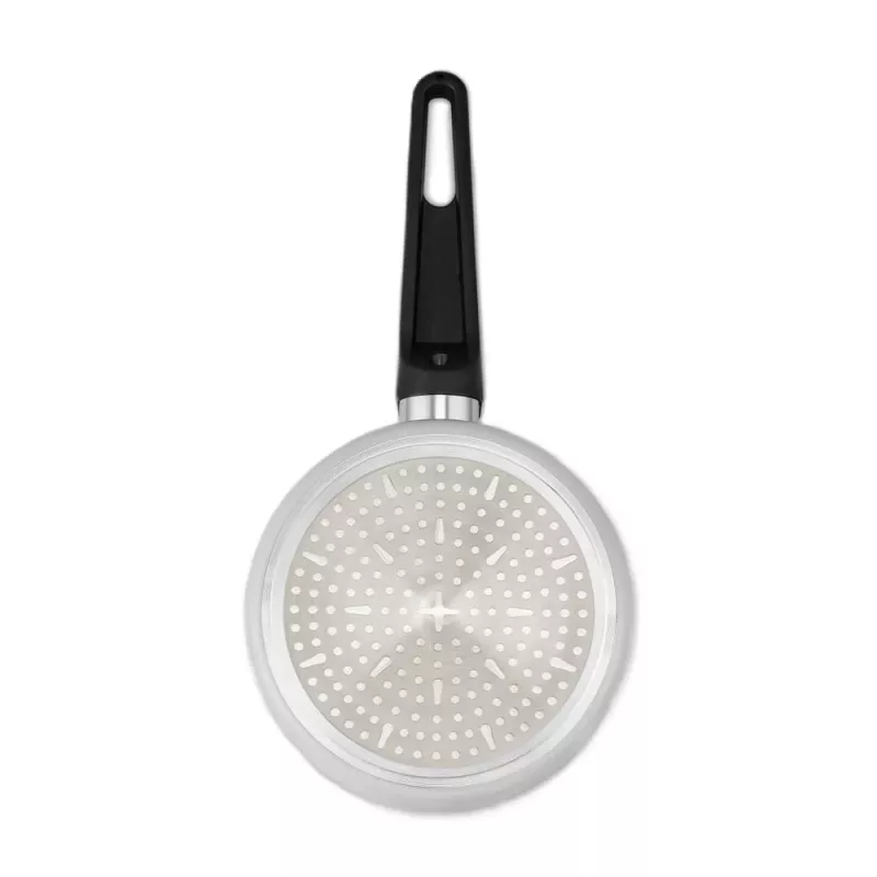 Brabantia Indu+ kastrolis 16 cm, nepiedegošs, 1,5 L, indukcijas, melns