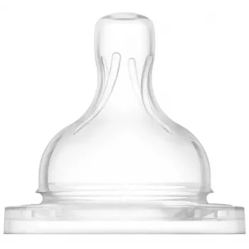 Philips AVENT pretkoliku zīdaiņu pudeles silikona knupīši 1M+, lēna plūsma, 2 gab.